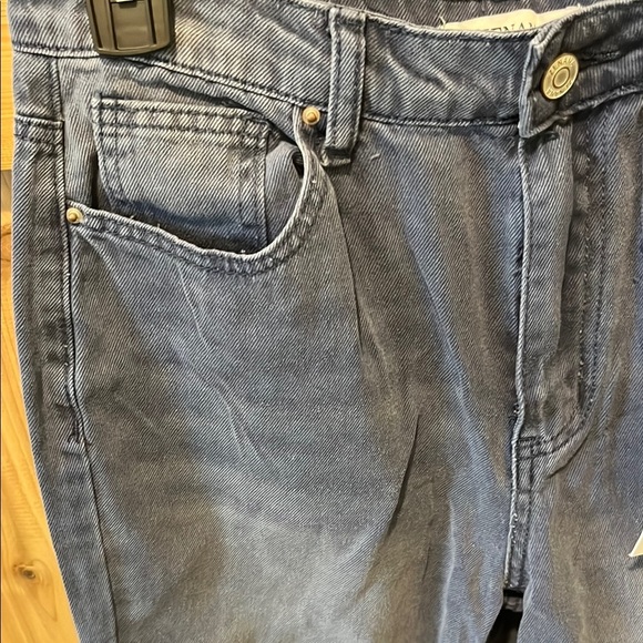 Zenana Outfitters Wide Leg Crop Jeans in Dark Blue - Picture 6 of 12